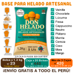 Base para helado artesanal